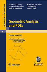 eBook (pdf) Geometric Analysis and PDEs de Matthew J. Gursky, Ermanno Lanconelli, Andrea Malchiodi