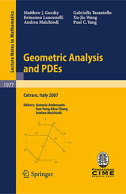 E-Book (pdf) Geometric Analysis and PDEs von Matthew J. Gursky, Ermanno Lanconelli, Andrea Malchiodi
