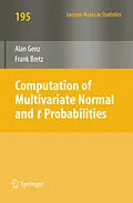 E-Book (pdf) Computation of Multivariate Normal and t Probabilities von Alan Genz, Frank Bretz