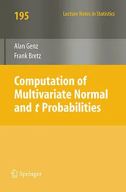 E-Book (pdf) Computation of Multivariate Normal and t Probabilities von Alan Genz, Frank Bretz