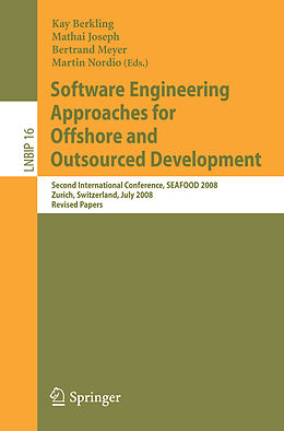 eBook (pdf) Software Engineering Approaches for Offshore and Outsourced Development de Kay Berkling