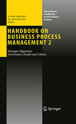 E-Book (pdf) Handbook on Business Process Management 2 von Jan vom Brocke, Michael Rosemann