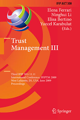 Livre Relié Trust Management III de 