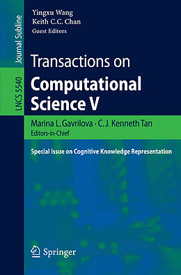 Kartonierter Einband Transactions on Computational Science V von 
