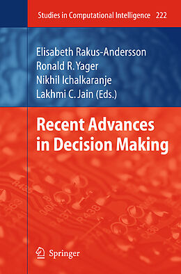 Fester Einband Recent Advances in Decision Making von 