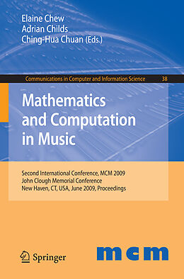 Couverture cartonnée Mathematics and Computation in Music de 
