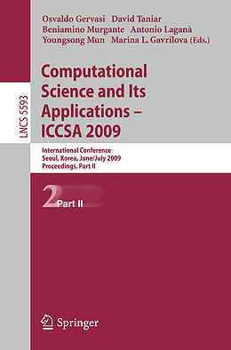 Kartonierter Einband Computational Science and Its Applications  ICCSA 2009 von 