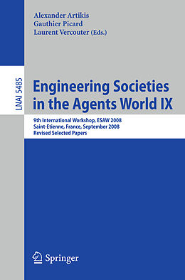 Kartonierter Einband Engineering Societies in the Agents World IX von 