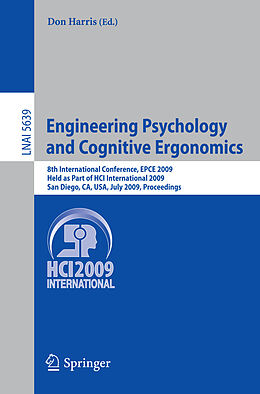 Kartonierter Einband Engineering Psychology and Cognitive Ergonomics von 