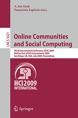 Kartonierter Einband Online Communities and Social Computing von 