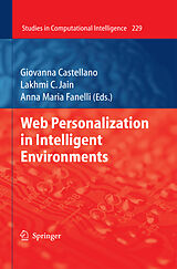 Fester Einband Web Personalization in Intelligent Environments von 