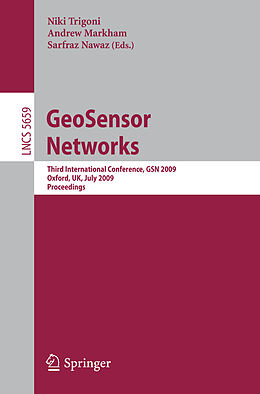 Kartonierter Einband GeoSensor Networks von 