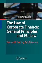 eBook (pdf) The Law of Corporate Finance: General Principles and EU Law de Petri Mäntysaari