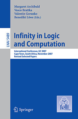 Kartonierter Einband Infinity in Logic and Computation von 