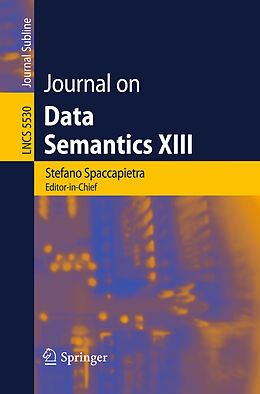 Kartonierter Einband Journal on Data Semantics XIII von 