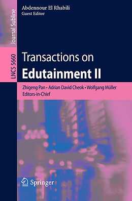 Kartonierter Einband Transactions on Edutainment II von 