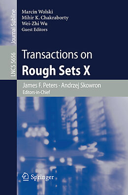 Kartonierter Einband Transactions on Rough Sets X von 