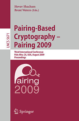 Kartonierter Einband Pairing-Based Cryptography - Pairing 2009 von 