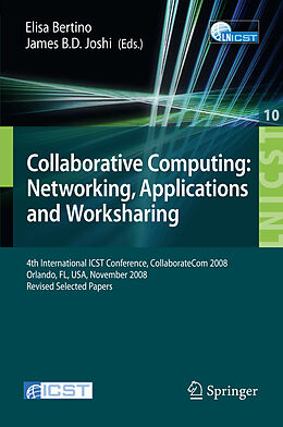 Couverture cartonnée Collaborative Computing: Networking, Applications and Worksharing de 