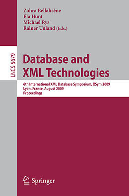 Kartonierter Einband Database and XML Technologies von 