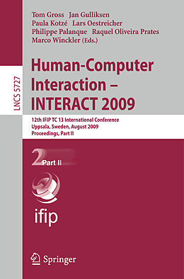 Kartonierter Einband Human-Computer Interaction - INTERACT 2009 von 