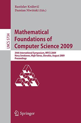 Kartonierter Einband Mathematical Foundations of Computer Science 2009 von 