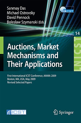 Couverture cartonnée Auctions, Market Mechanisms and Their Applications de 