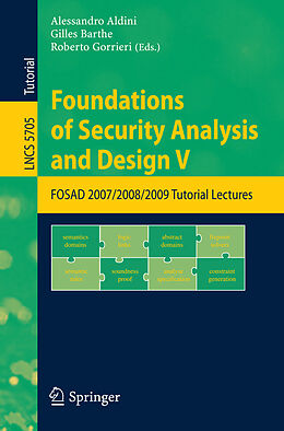 Kartonierter Einband Foundations of Security Analysis and Design V von 