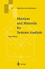 eBook (pdf) Matrices and Matroids for Systems Analysis de Kazuo Murota