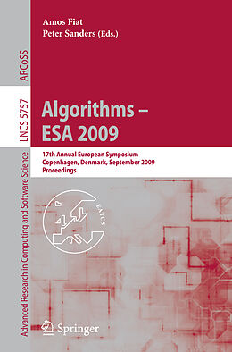 Kartonierter Einband Algorithms - ESA 2009 von 