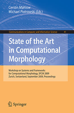 Kartonierter Einband State of the Art in Computational Morphology von 