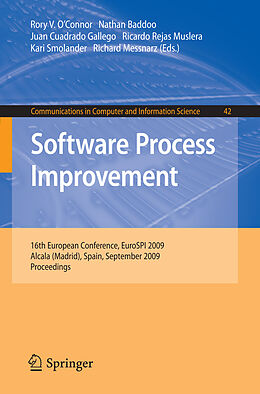 eBook (pdf) Software Process Improvement de Rory V. OConnor, Nathan Baddoo, Juan Cuadrago Gallego