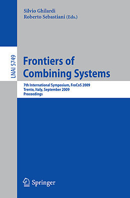 Kartonierter Einband Frontiers of Combining Systems von 