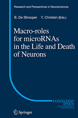 Livre Relié Macro Roles for MicroRNAs in the Life and Death of Neurons de 