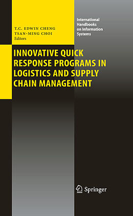 Livre Relié Innovative Quick Response Programs in Logistics and Supply Chain Management de 