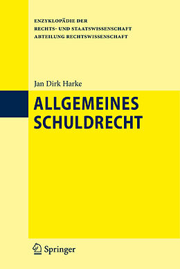Fester Einband Allgemeines Schuldrecht von Jan Dirk Harke