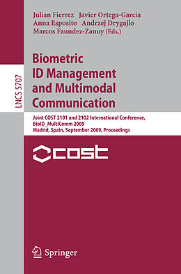 Kartonierter Einband Biometric ID Management and Multimodal Communication von 