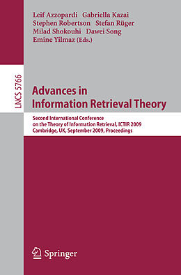 Kartonierter Einband Advances in Information Retrieval Theory von 