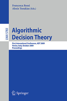 Kartonierter Einband Algorithmic Decision Theory von 