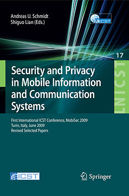 eBook (pdf) Security and Privacy in Mobile Information and Communication Systems de 