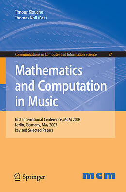 Couverture cartonnée Mathematics and Computation in Music de 