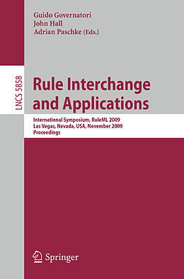 Kartonierter Einband Rule Interchange and Applications von 