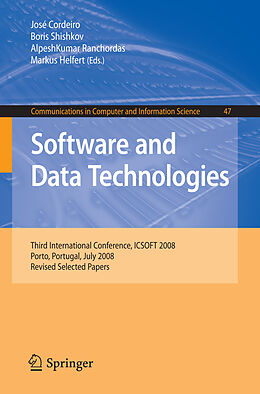 Kartonierter Einband Software and Data Technolgoies von 
