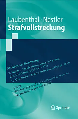E-Book (pdf) Strafvollstreckung von Klaus Laubenthal, Nina Nestler