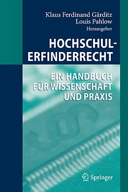 E-Book (pdf) Hochschulerfinderrecht von Klaus F. Gärditz, Louis Pahlow
