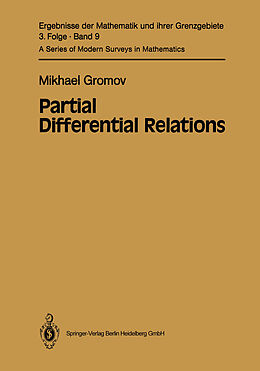 Kartonierter Einband Partial Differential Relations von Misha Gromov