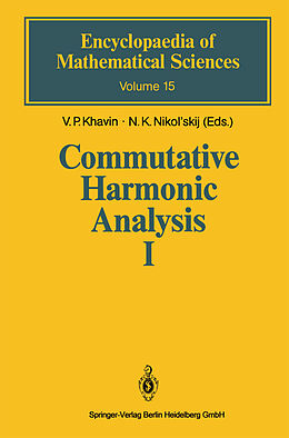 Kartonierter Einband Commutative Harmonic Analysis I von 