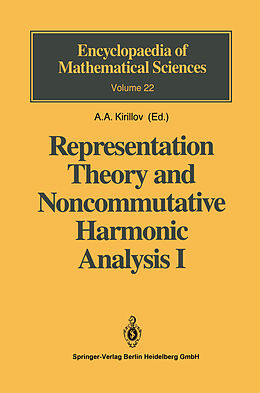Kartonierter Einband Representation Theory and Noncommutative Harmonic Analysis I von 