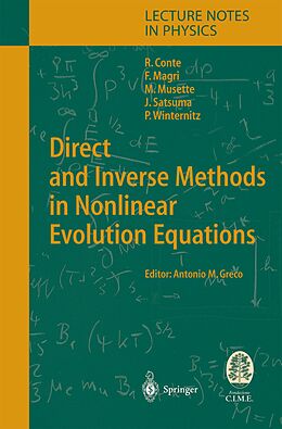 Kartonierter Einband Direct and Inverse Methods in Nonlinear Evolution Equations von Robert M. Conte, Franco Magri, Pavel Winternitz
