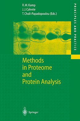 Couverture cartonnée Methods in Proteome and Protein Analysis de 